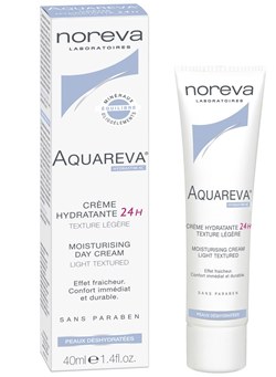 Noreva Aquareva Crema Idratante Viso Leggera 24h Pelle Normale e Mista 40 ml