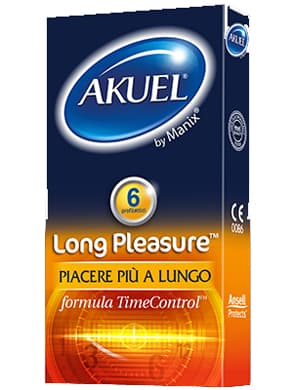 Akuel Long Pleasure Profilattici Effetto Ritardante