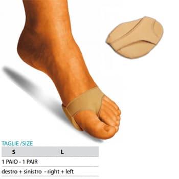 Safte Orione Okped Cuscinetto Metatarsale in Gel Rivestito in Tessuto Elastico G118  Misura S