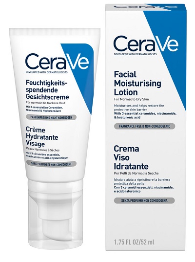 CeraVe Crema Viso Idratante con Acido Ialuronico 50 ml