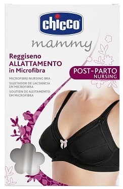 Chicco Mammy - Reggiseno Allattamento in Microfibra Taglia 3C Nero, 1 Pezzo