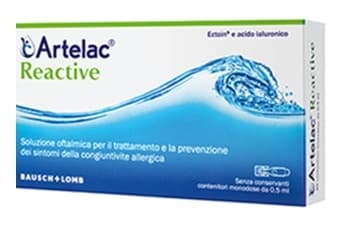 Artelac Reactive Soluzione Oftalmica Congiuntivite Allergica 20 Flaconcini Monodose