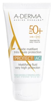 A-Derma Protect AC Fluido Solare Viso Opacizzante SPF 50+ 40 ml
