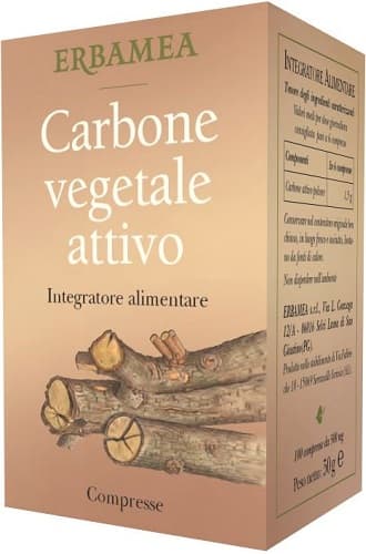 Carbone Vegetale Attivo 100 Capsule - Integratore per il transito intestinale