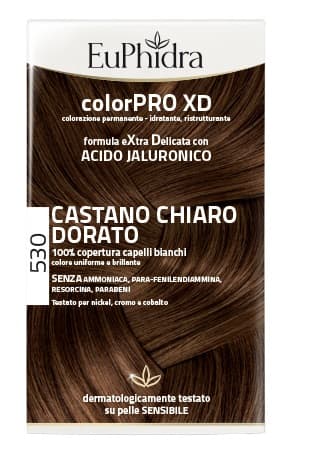 Euphidra ColorPRO XD 530 Castano Chiaro Dorato Tintura Extra Delicata