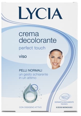 Lycia Perfect Touch Crema decolorante per il viso 8 bustine