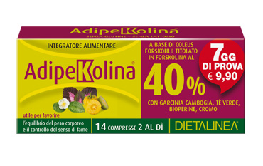 Dietalinea Adipekolina 7 Days Integratore per Dimagrire 14 compresse