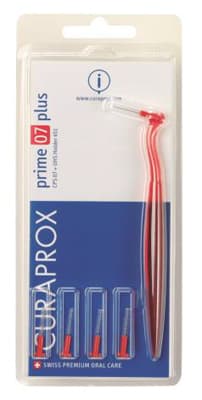 Curaprox Prime 07 Plus Scovolini + Manico - Colore Rosso