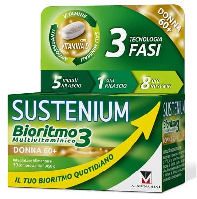 Sustenium Bioritmo3 Donna 60+ Integratore Multivitaminico