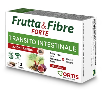 Ortis Frutta & Fibre Transito Intestinale Azione Rapida 12 cubetti