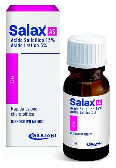 Salax AS 15% Acido Salicilico Gel Fluido Contro le Verruche 10 ml