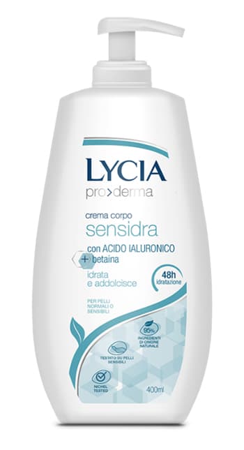 Lycia proderma crema corpo sensidra 400 ml