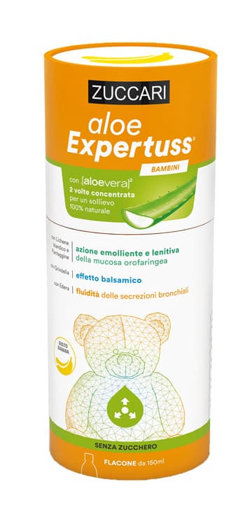 Zuccari Aloe Expertuss Bambini Sciroppo Tosse Gusto Banana