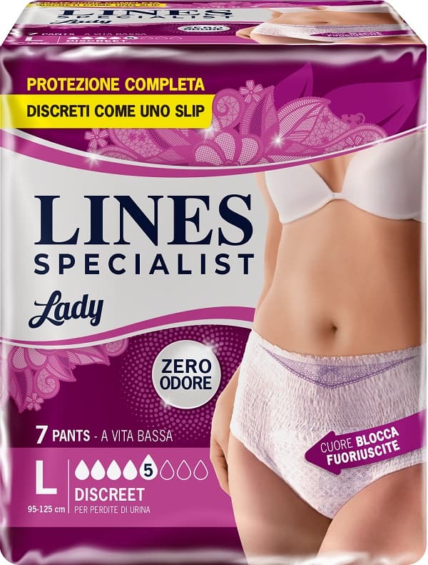specialist pants discreet l 7 pezzi pannoloni per incontinenza