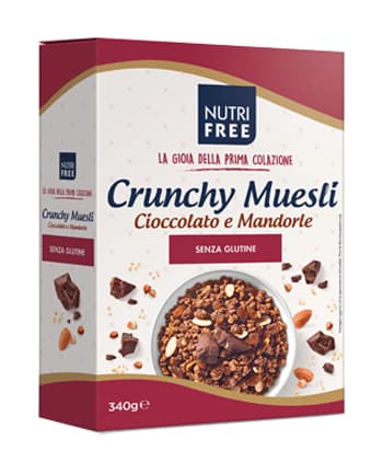Nutrifree Crunchy Mix Cioccolato Mandorle 340g