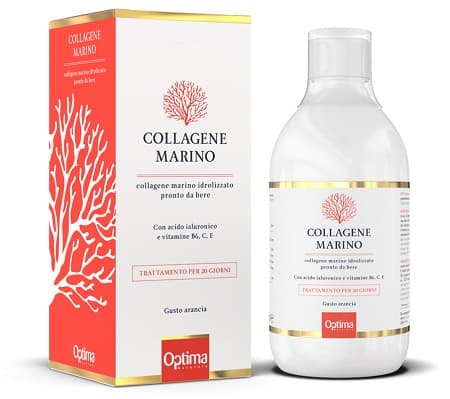 Optima Collagene Marino Liquido Integratore Benessere Pelle Unghie e Capelli 500 ml