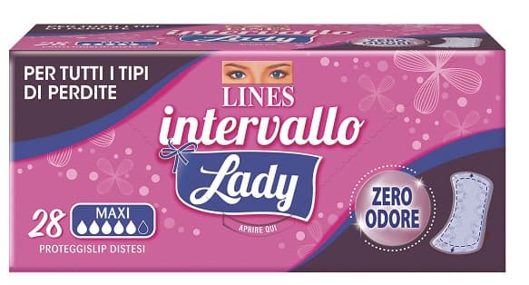 Intervallo Lady Plus Maxi - 28 proteggislip distesi