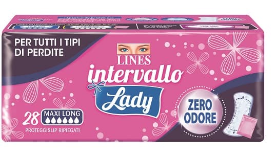 Lines Intervallo Lady Maxi Long Proteggi Slip 28 Pezzi