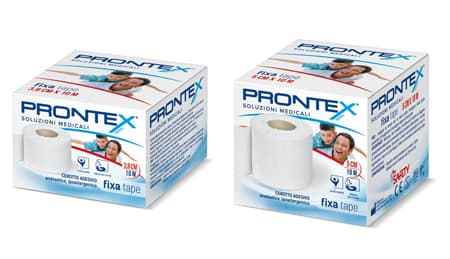 Benda in cotone prontex fixa tape m 10 x 3,8 cm bianco