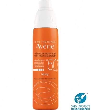 Avene solare kit spray spf 50+ 200 ml + trixera nutrition detergente 100 ml