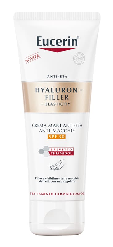 Eucerin Hyaluron-Filler + Elasticity Crema Mani Anti-Età Anti-Macchie SPF 30 75 ml