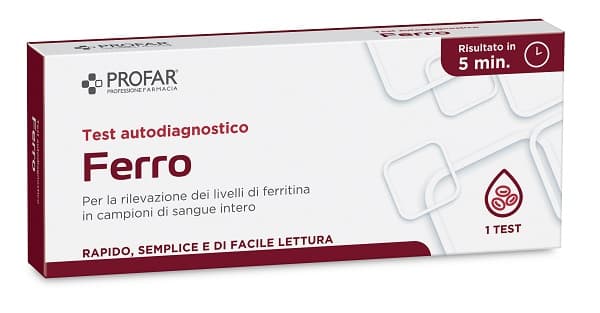 Profar Test Autodiagnostico per la Rilevazione dei livelli di Ferro, 1 Test