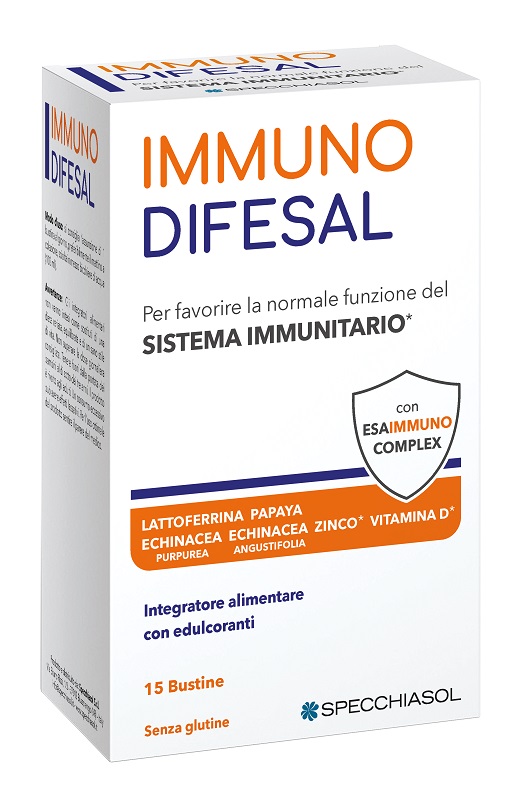 Specchiasol Immunodifesal Integratore Per il Sistema Immunitario 15 Bustine