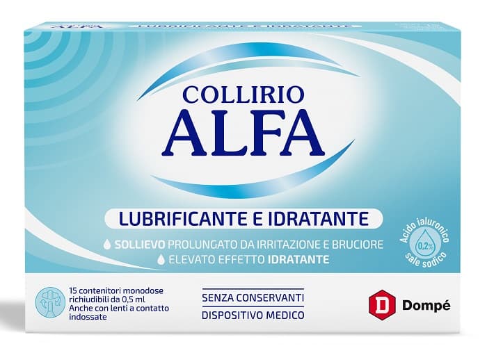 Alfa Collirio Lubrificante e Idratante 15 Fiale Monodose