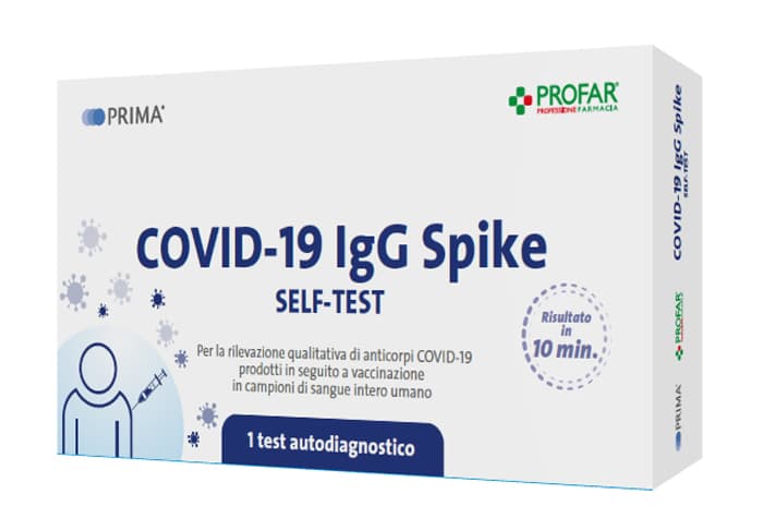 Test Sierologico Rapido Covid 19 Profar Prima Autodiagnostico Determinazione Qualitativa Anticorpi Igg Anti Sars Cov 2 Nel Sangue Mediante Immunocromatografia
