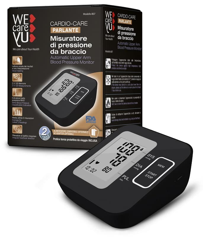 Wecareyu Cardio-Care Misuratore Pressione Da Braccio Parlante