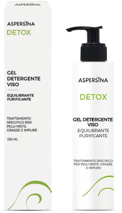 Pharmalife Research Aspersina - Detox Gel Detergente Viso, 250ml