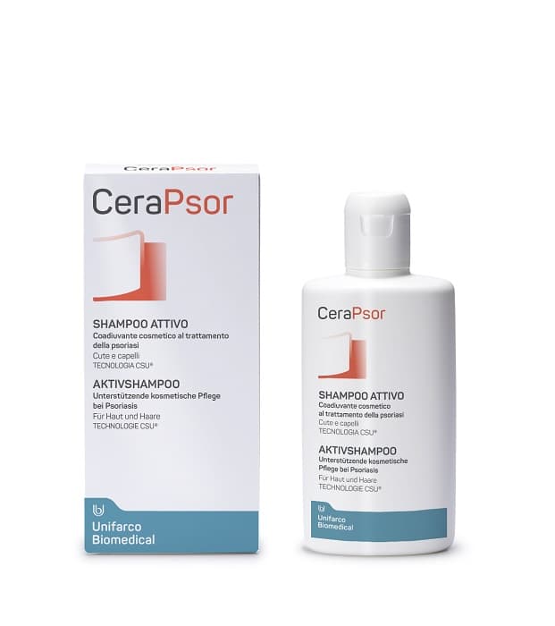 Cerapsor Shampoo Attivo per la psoriasi del cuoio capelluto 200 ml