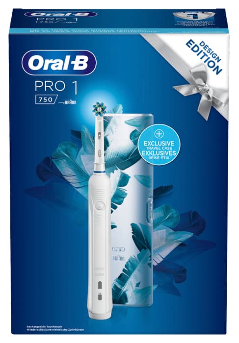 Oral-B PRO 750 Design Edition Spazzolino Elettrico Bianco
