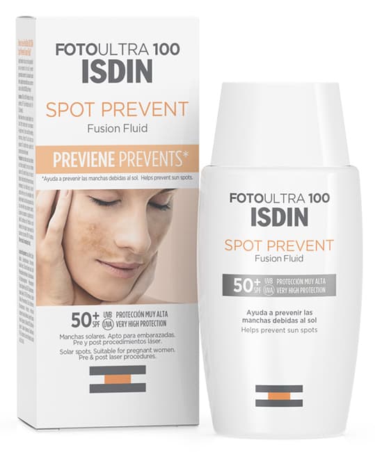 ISDIN FotoUltra 100 Spot Prevent Fusion Fluido Solare Contro le Macchie 50 ml