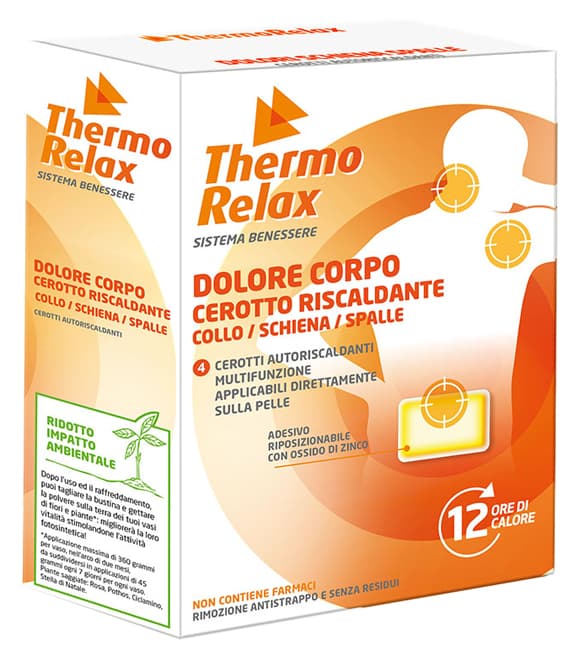Thermorelax cerotto corpo autoriscaldante 4 pezzi