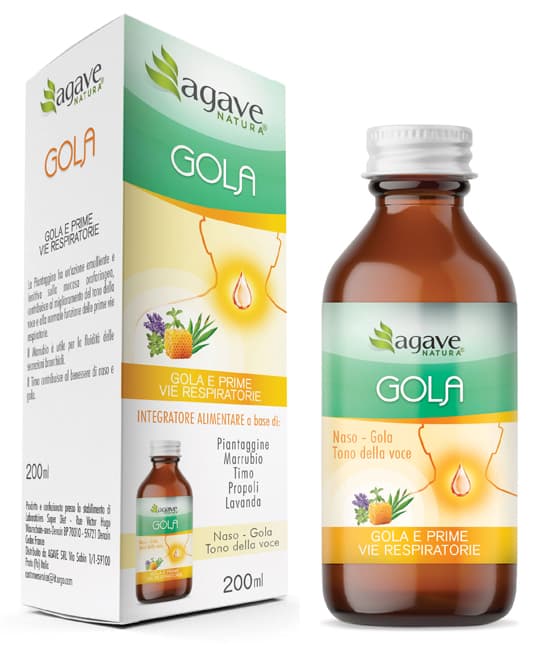 Agave Natura Sciroppo Gola Integratore per le Prime Vie Respiratorie 200 ml