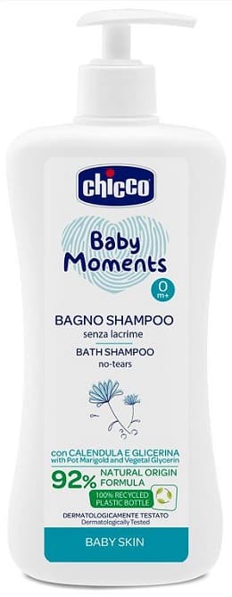 Chicco Baby Moments Bagno Shampoo Senza Lacrime 500 ml