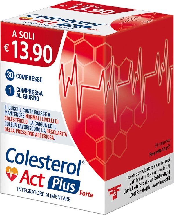 Colesterol Act Plus Forte Integratore Controllo Colesterolo 30 Compresse