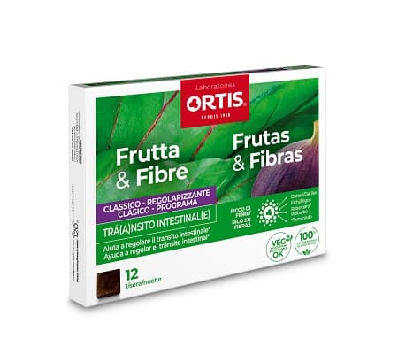 Frutta e Fibre Classico Integratore per il Transito Intestinale Pigro Frequente 12 Cubetti