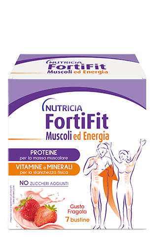 Fortifit muscoli&amp;energia fragola 7 bustine