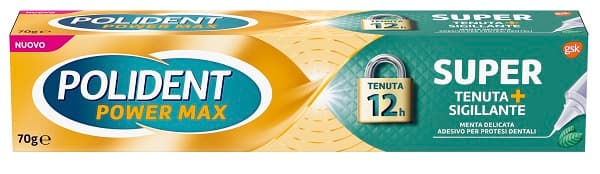 Polident Super Tenuta+Sigillante Per Protesi dentale Gusto Menta 70G