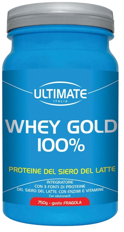 Whey gold 100% fragola 750g
