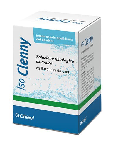 Iso Clenny 20 Flaconcini Monodose Soluzione Isotonica Sterile Igiene Nasale 5 ml