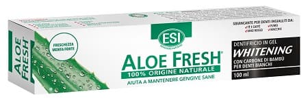 Esi Aloe Fresh Whitening Dentifricio Sbiancante con Carbone di Bambù 100 ml