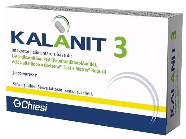 Kalanit 3 Integratore Per Il Sistema Nervoso e Affaticamento 1470 mg 30 Compresse