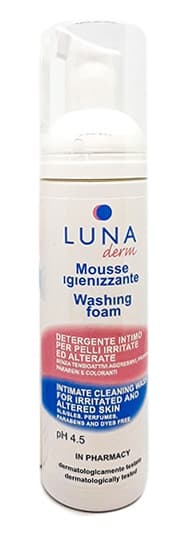 Lunaderm Mousse Igienizzante Detergente Intimo 150 ml