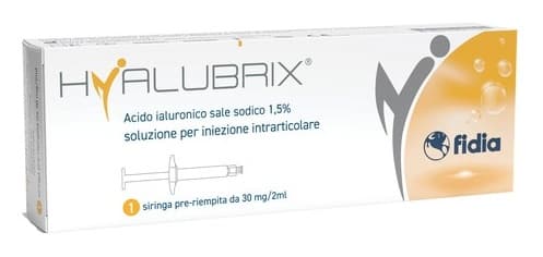 Siringa intra-articolare hyalubrix acido ialuronico 1,5% 30 mg 2 ml no eto