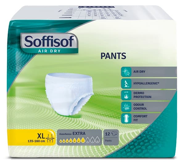 Air dry Pants - 12 pannoloni a mutandina assorbenza extra taglia xl