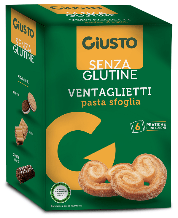 Giusto senza glutine ventaglietti 6x25 g