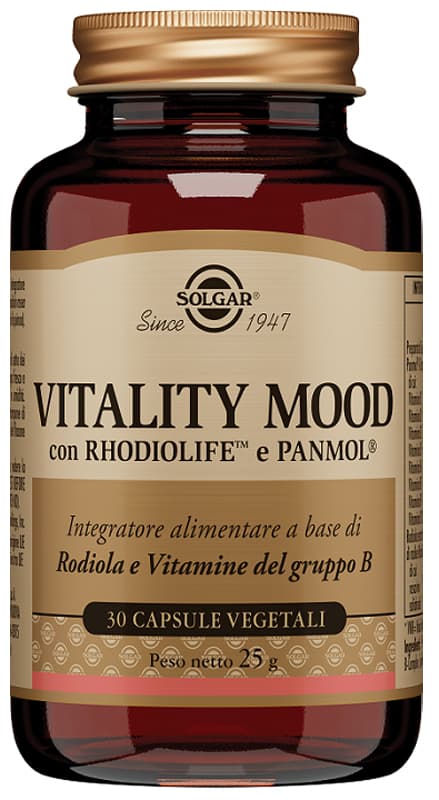 Solgar Vitality Mood Integratore per la Vitalità e il Buon Umore 30 capsule